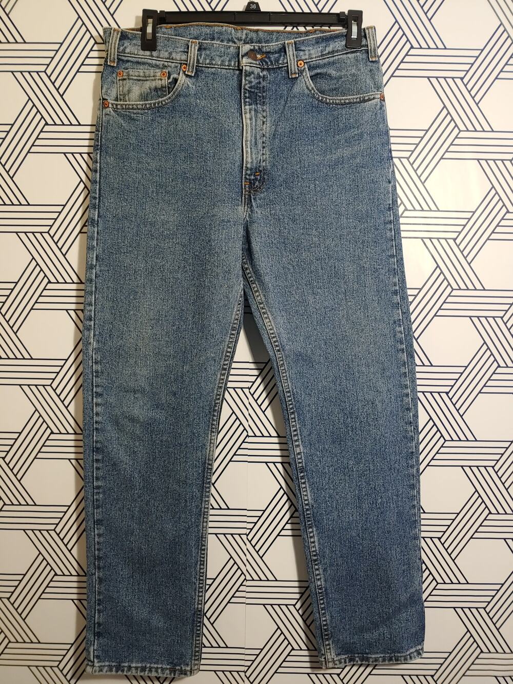 Vintage Levi’s 505 Black Denim Jeans Size 36 • Straight Leg
